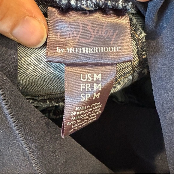 Maternity Fit & Flare Bootcut Blue Denim Jeans Sz M - Picture 5 of 8